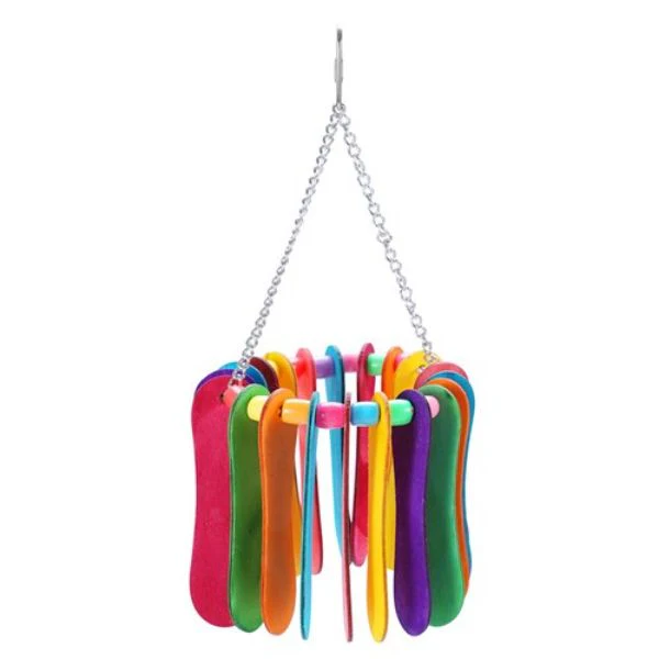 Parrot Rainbow Popsicle Toy - 20cm x 10cm - Image 2