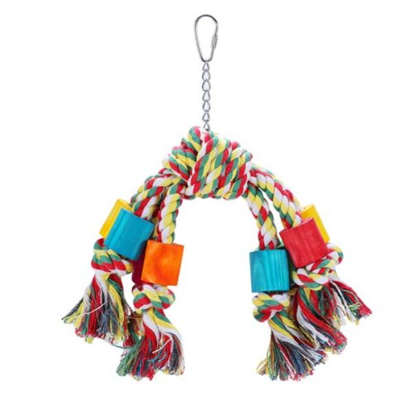 Parrot Rope Dangler Toy - 22cm x 8cm - Image 5