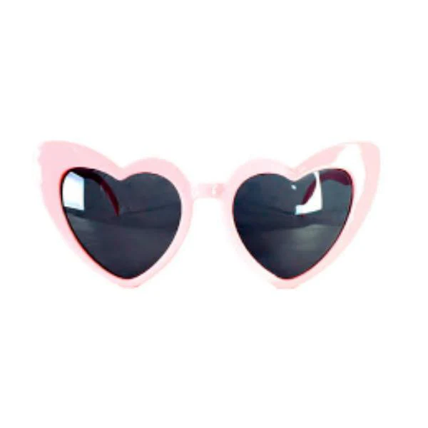 Light Pink Heart Party Glasses