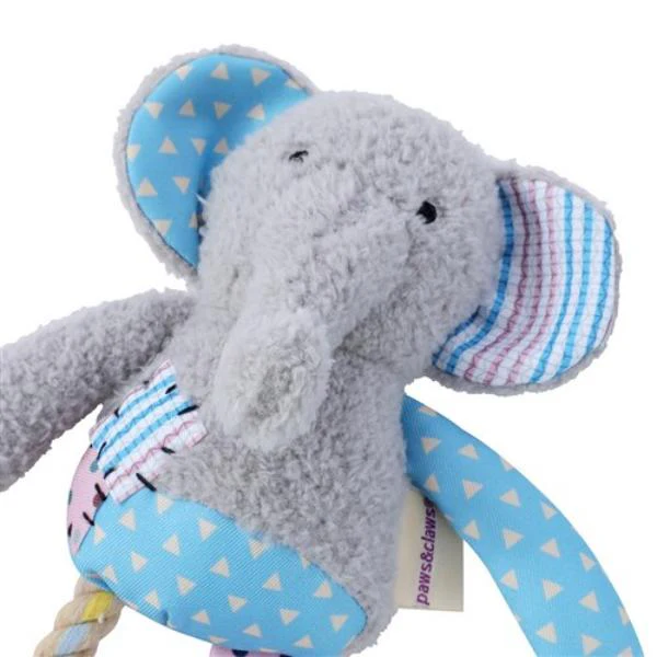 Patchy Pals Plush Elephant Pet Toy - 36cm x 20cm x 8cm - Image 4