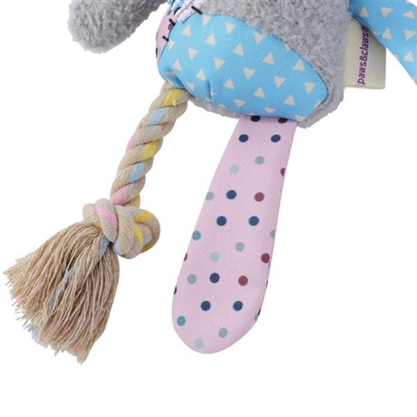 Patchy Pals Plush Elephant Pet Toy - 36cm x 20cm x 8cm - Image 5