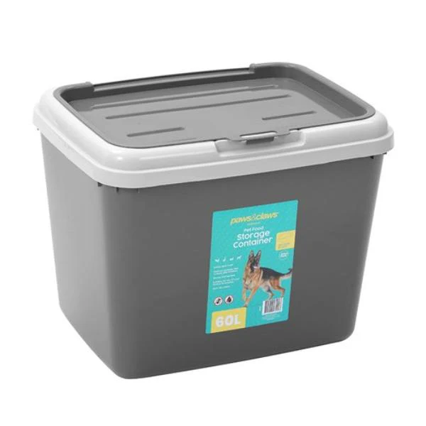 Pet Dry 60L Food Storer With Scoop - 52.5cm x 40cm x 43cm - Image 5