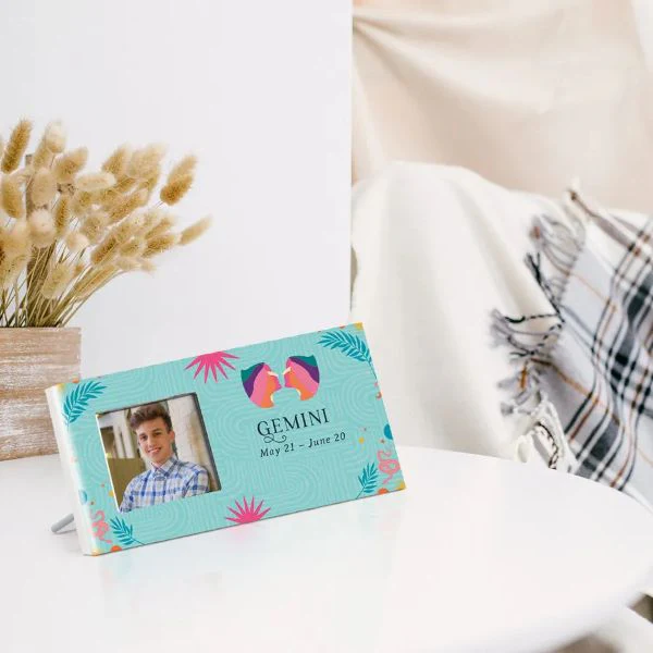 Zodiac Gemini Photo Frame - 10cm x 20cm - Image 2