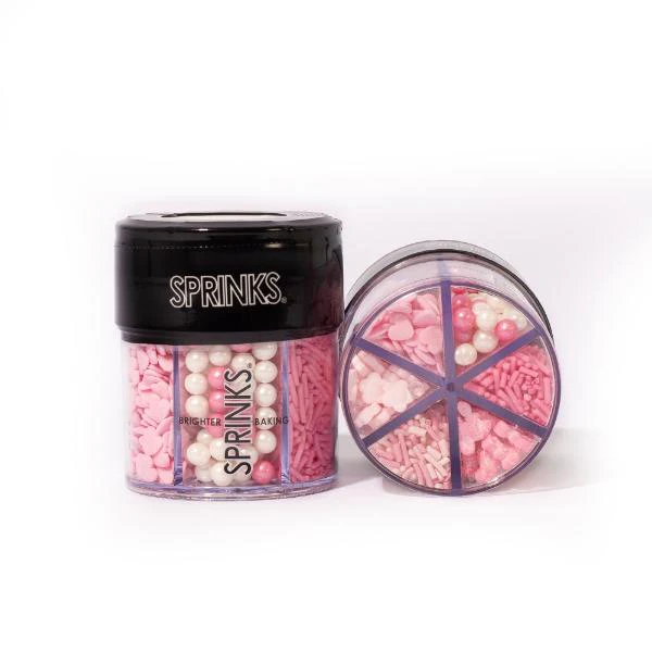 Sprinks Pink Charm 6 Cell Sprinkles - 85g - Image 4