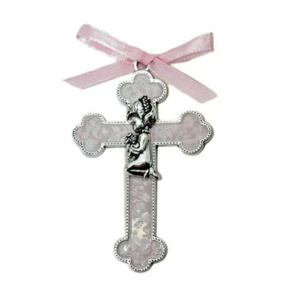 Pink Enamel Cross Baby-G(28)