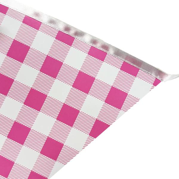 Pink Gingham Bunting - 350cm - Image 4