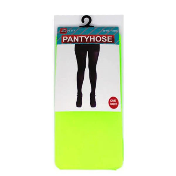 Brilliant Green Plain Colour Pantyhose