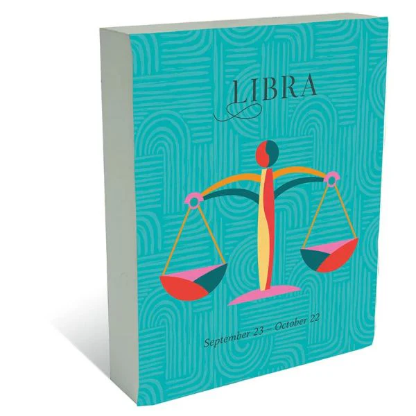 Zodiac Libra Block Plaque - 20cm x 25cm