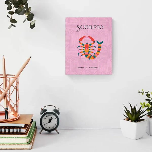 Zodiac Scorpio Block Plaque - 20cm x 25cm - Image 2