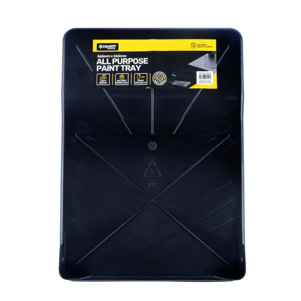 Black Plastic Paint Tray - 36.5cm x 26.5cm x 6cm