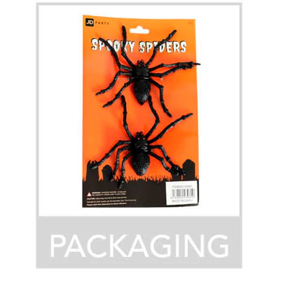 Plastic Spider 2pk (13x6cm) - Image 2