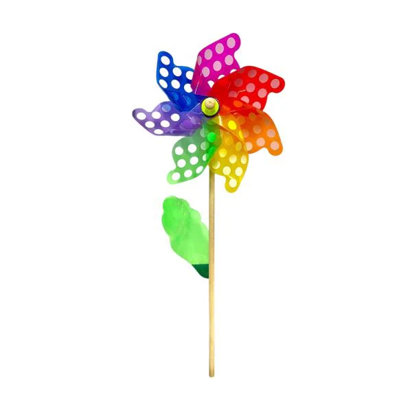 Plastic & Wooden Ready Made Windmill - 32cm