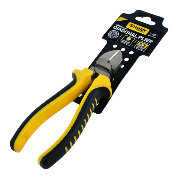 Black & Yellow Premium Diagonal Plier With Comfort Grip Handle - 20cm - Image 3