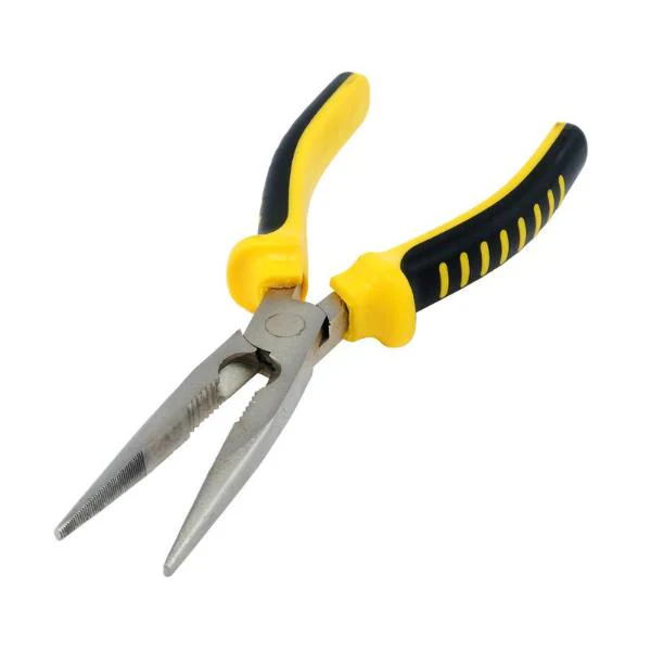 Black & Yellow Premium Long Nose Plier With Comfort Grip Handle - 20cm - Image 2