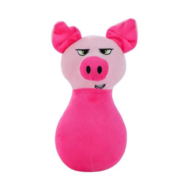 Animal Head Plush Squeaky Pet Toy - 20cm x 11cm x 10cm - Image 2