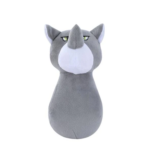 Animal Head Plush Squeaky Pet Toy - 20cm x 11cm x 10cm - Image 3