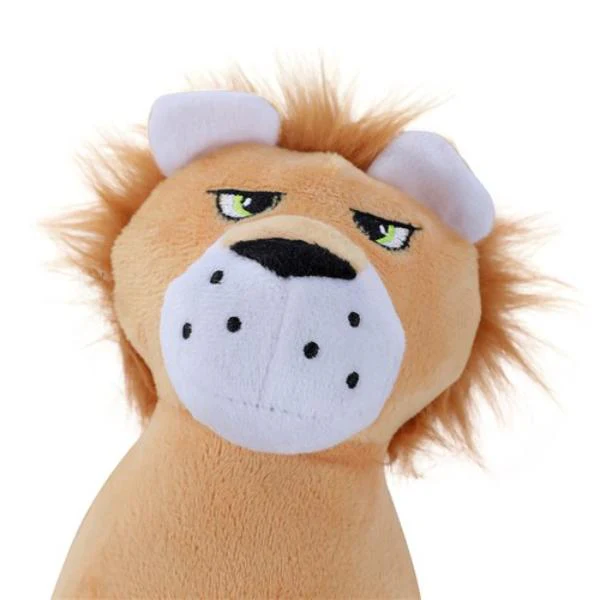 Animal Head Plush Squeaky Pet Toy - 20cm x 11cm x 10cm - Image 5