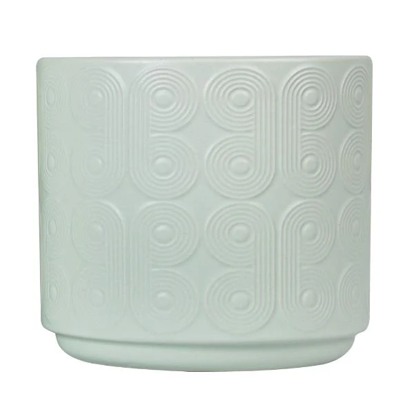 Sage Polygon Planter Pot - 16cm x 16cm
