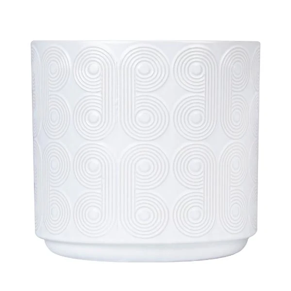White Polygon Planter Pot - 16cm x 16cm