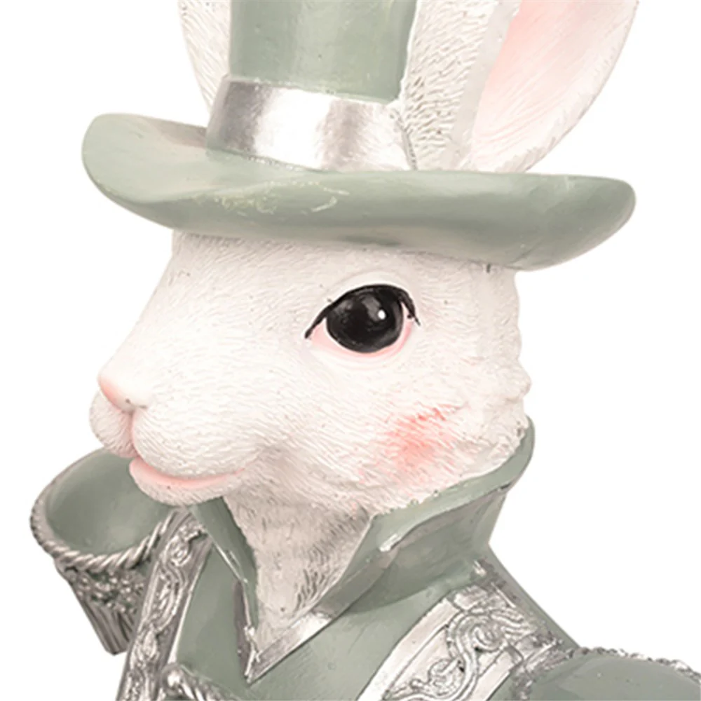 POLYRESIN NUTCRACKER BUNNY 23.5X12X65CM - Image 2