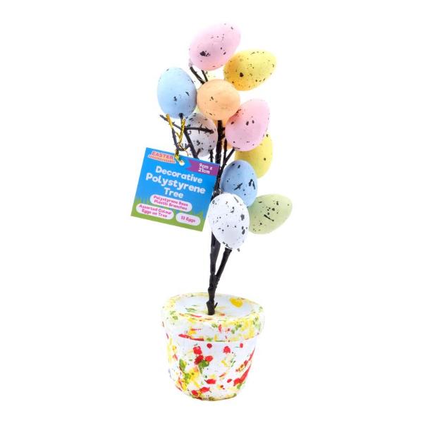Polystyrene Easter Tree Decoration - 9cm x 21cm - Image 3