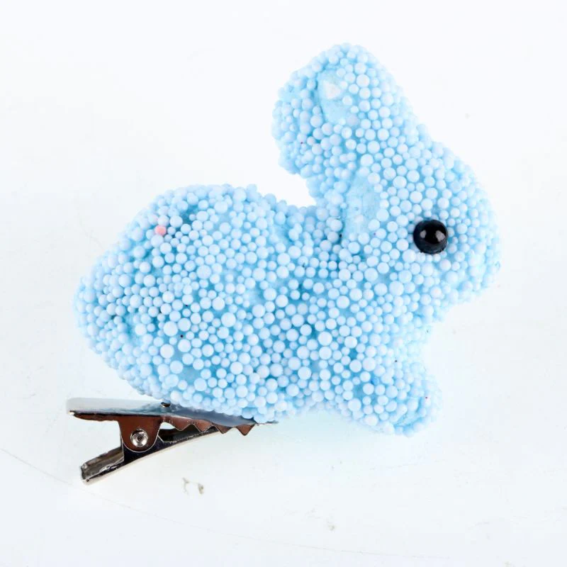 6 Pack Polystyrene Decorative Easter Rabbit with Clip - 5cm x 3.5cm - Image 4