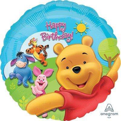 Pooh & Friends Sunny HBD Round Foil Balloon - 45cm