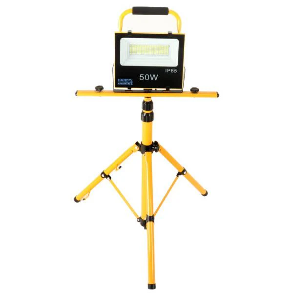 Portable Worklight 50W Rechargeable Solar With Adjustable Tripod 33cm x 23cm x 5.9cm