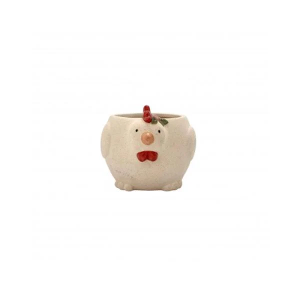 Ceramic Chicken Pot - 12.5cm x 16cm x 11cm