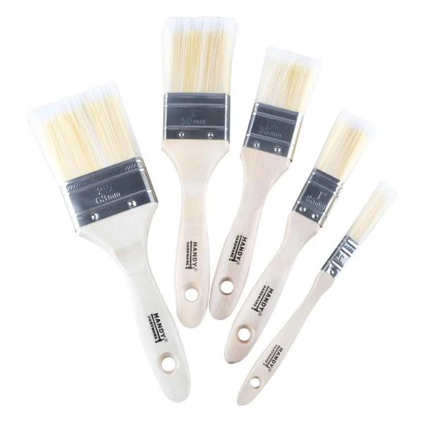 Premium Paint Brush Set 5pc Includes 12mm, 25mm, 38mm, 50mm & 63mm - Image 4