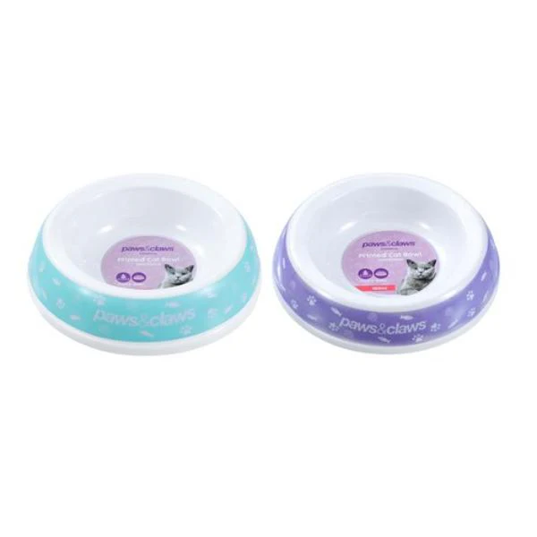 Printed Cat 160ml Bowl - 14cm x 11.5cm x 4cm