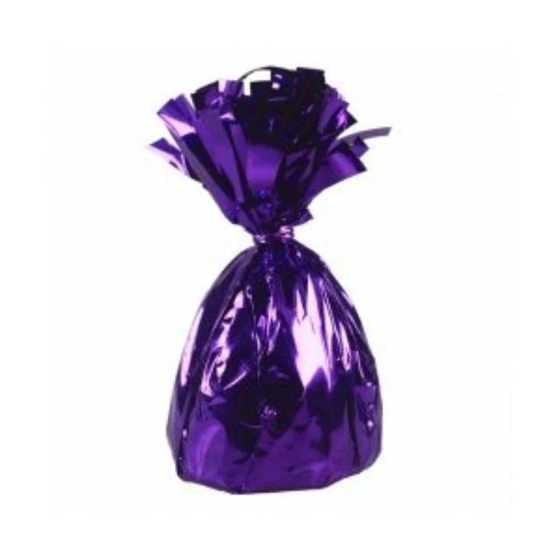 Purple Foil Balloon Weight - 185g