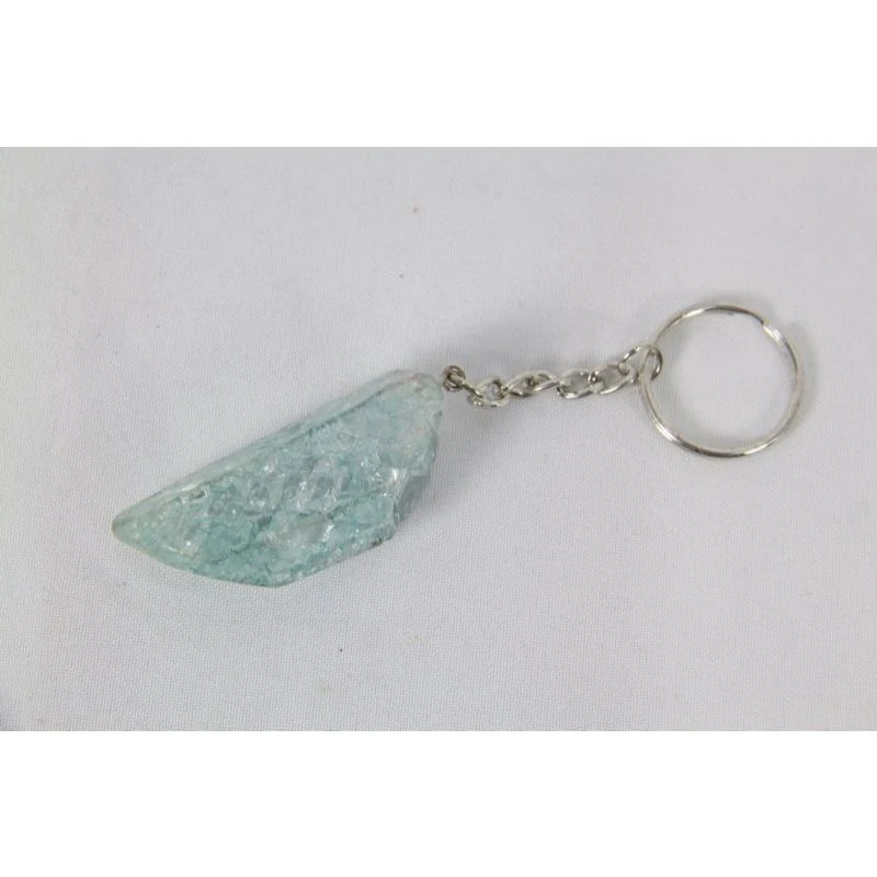 Rainbow Quartz Crystal Key Ring - Image 3