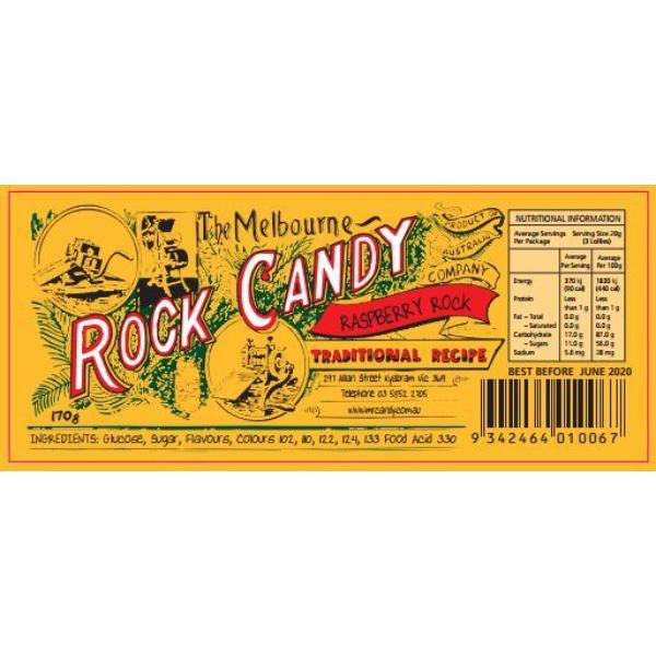 Raspberry Rock Candy - 170g - Image 2