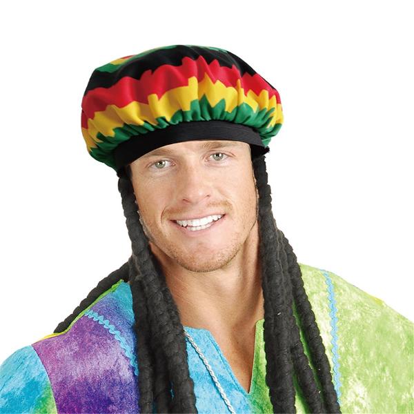 Rasta Hat With Dreadlocks