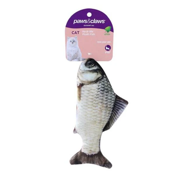 Real Fish Printed Cat Toy - 20cm x 6cm - Image 2