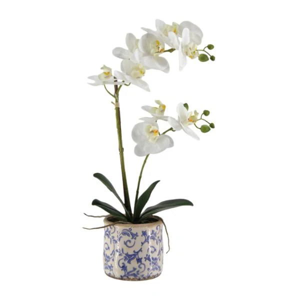 Real Touch Artificial Orchid Pot - 53cm