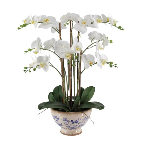 Real Touch Artificial Orchid Pot - 72cm