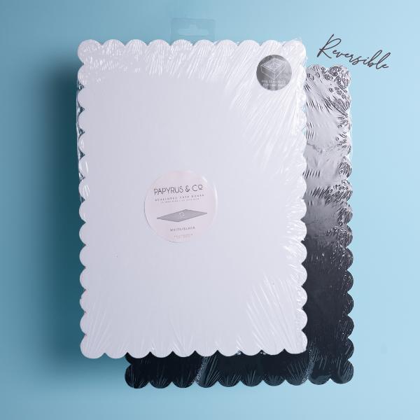 Rectangle Dual Colour Scalloped Cake Board - Image 5
