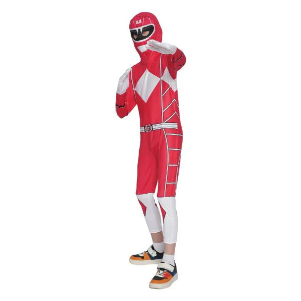 Red Ranger Boys Costume - 9 - 10 Years