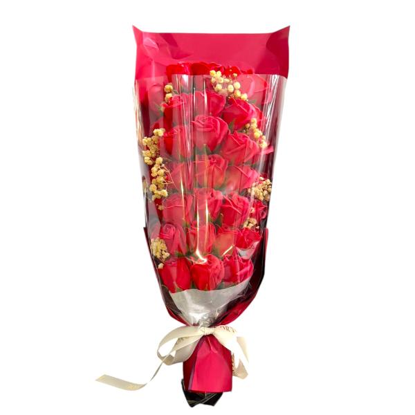Red Roses In A Gift Box - Image 2