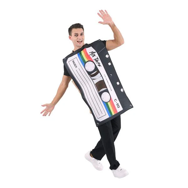 Retro Cassette Tape Costume - One Size - Image 2