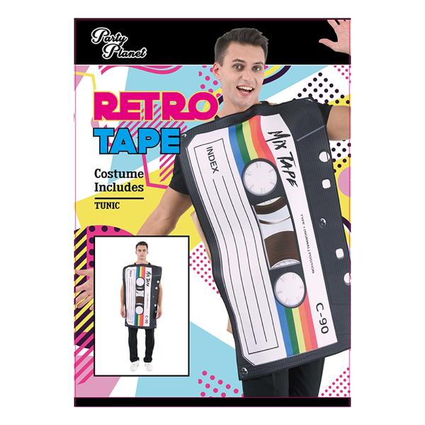 Retro Cassette Tape Costume - One Size - Image 3
