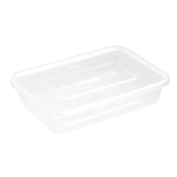 12 Pack Rectangle Reusable Food Container - 500ml - Image 3