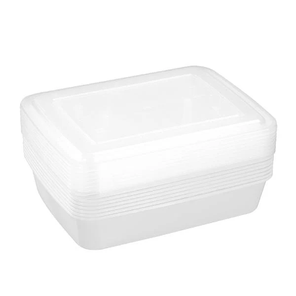 8 Pack Lemon & Lime Reusable Meal Prep Food Container - 1500ml - Image 4