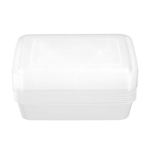 8 Pack Lemon & Lime Reusable Meal Prep Food Container - 1500ml - Image 5