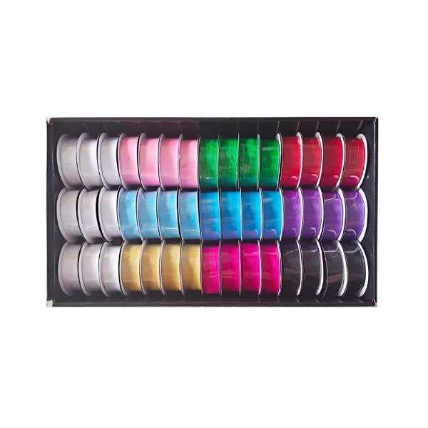 Assorted Sheer Ribbon - 2.5cm x 4m