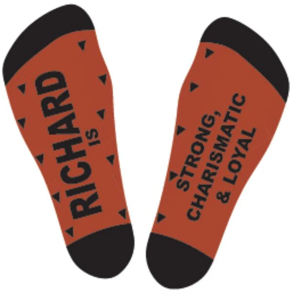 Black & Red Richard Bamboo Socks