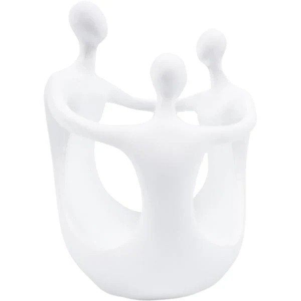 White Ring A Rosie - 10cm x 9cm x 13cm