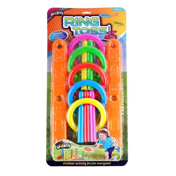 12 Pack Multicolour Ring Toss Collapsible Game - 40cm x 16.5cm